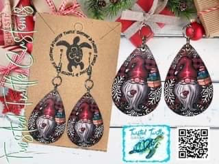 Retro Gnome Teardrop Earrings