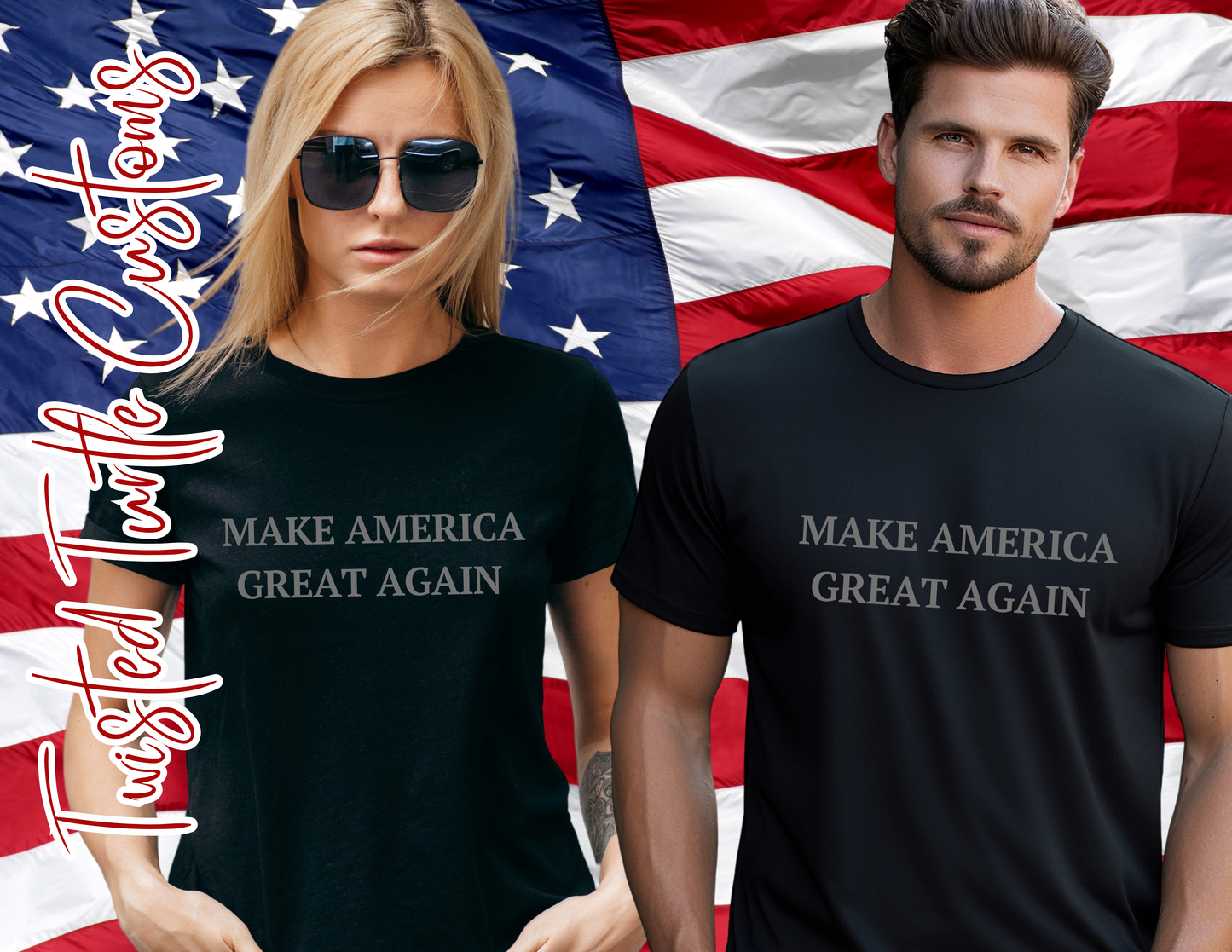 Dark Make America Great Again Black/Grey Tee