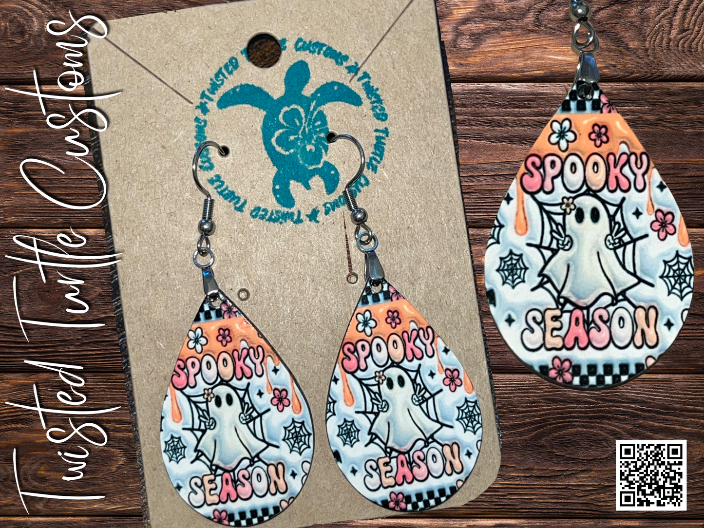 Spooky Season Halloween Ghost Earrings