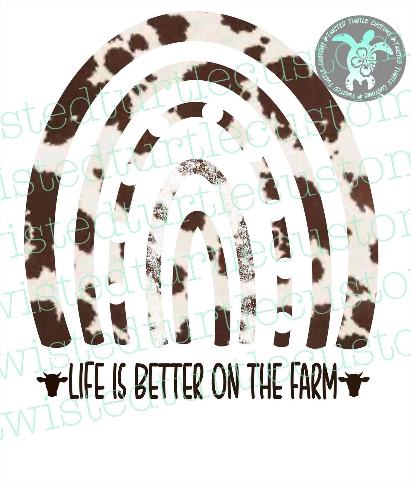 Life is Better on the Farm-Brown Cow *DIGITAL DOWNLOAD ONLY*